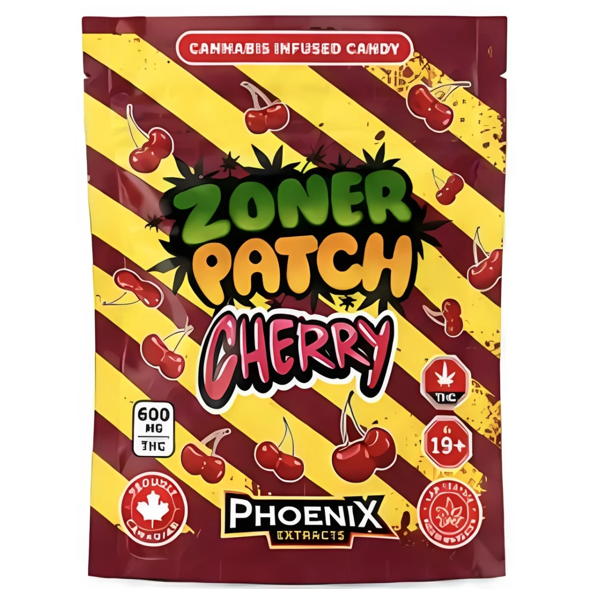 Zoner Patch THC Candies 600 MG - Cherry