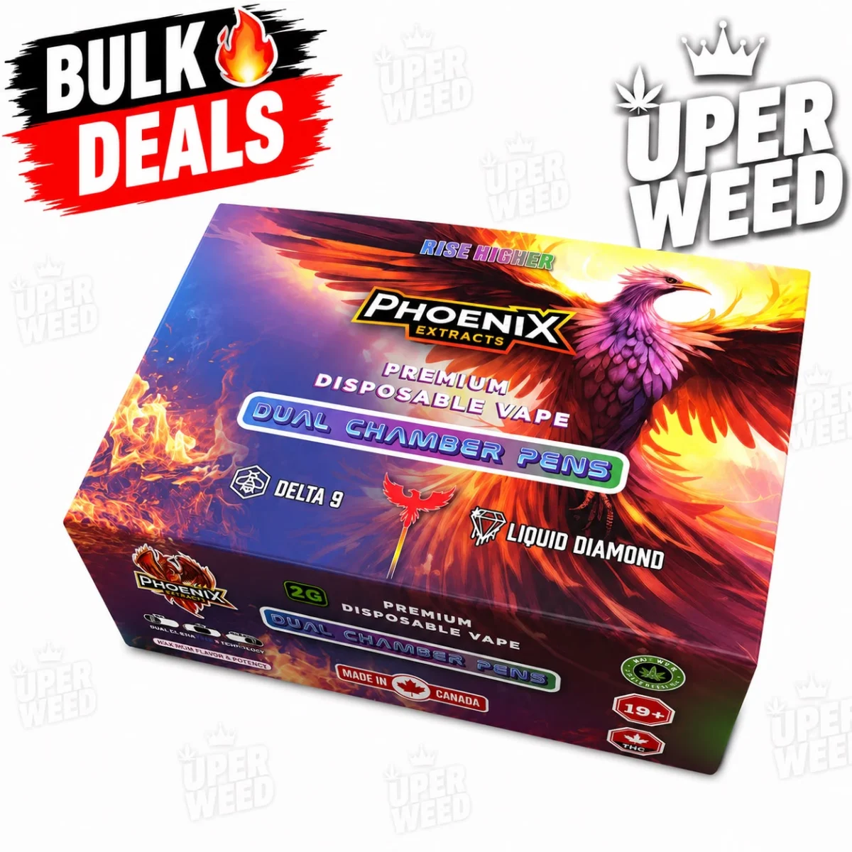 Premium Disposable Dual Chamber Vape Pens -  2g