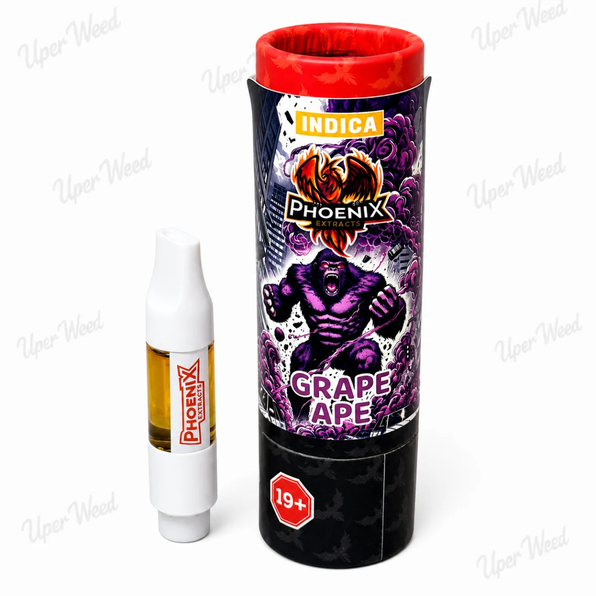 Phoenix Indica - Grape Ape OG 1g Live Resin Vape Cartridge