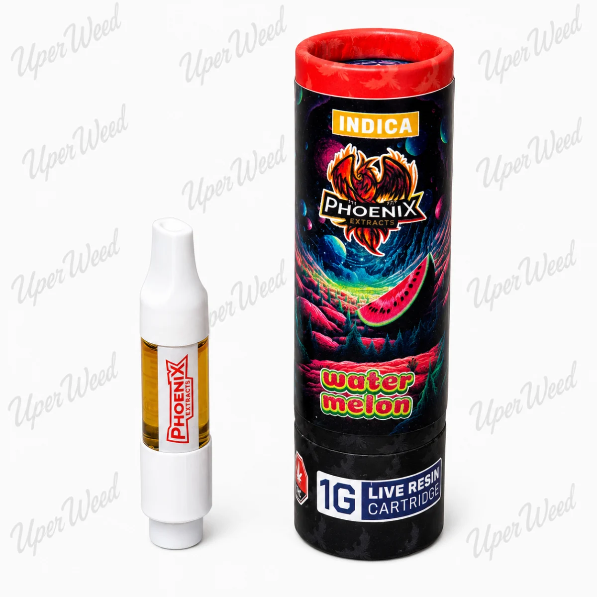 Phoenix Indica - Water Melon OG 1g Live Resin Vape Cartridge