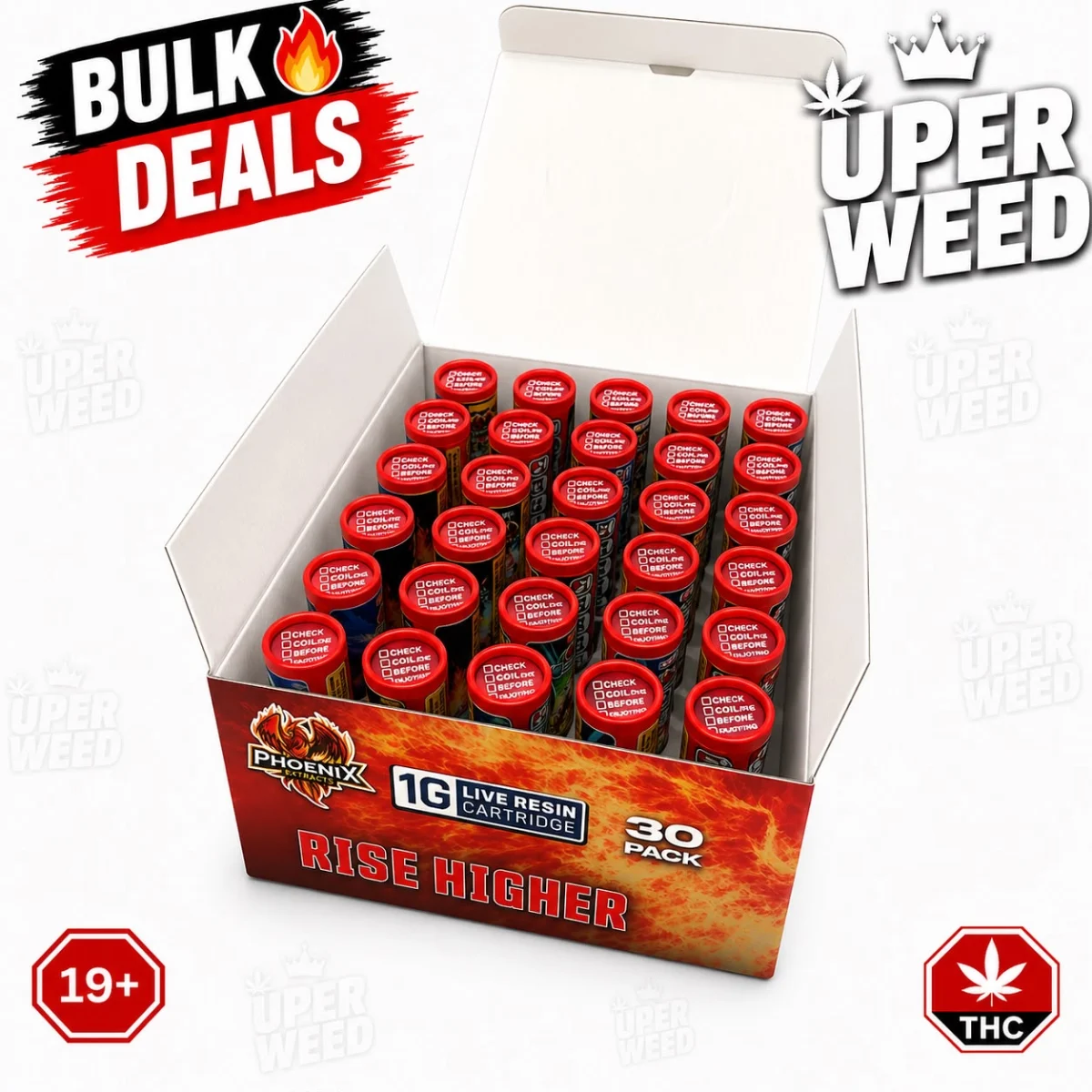 Phoenix Extracts - 1g Live Resin Cartridges Bulk Master Box (30 Pack) Vapes from Kanata Cannabis in Ottawa 2